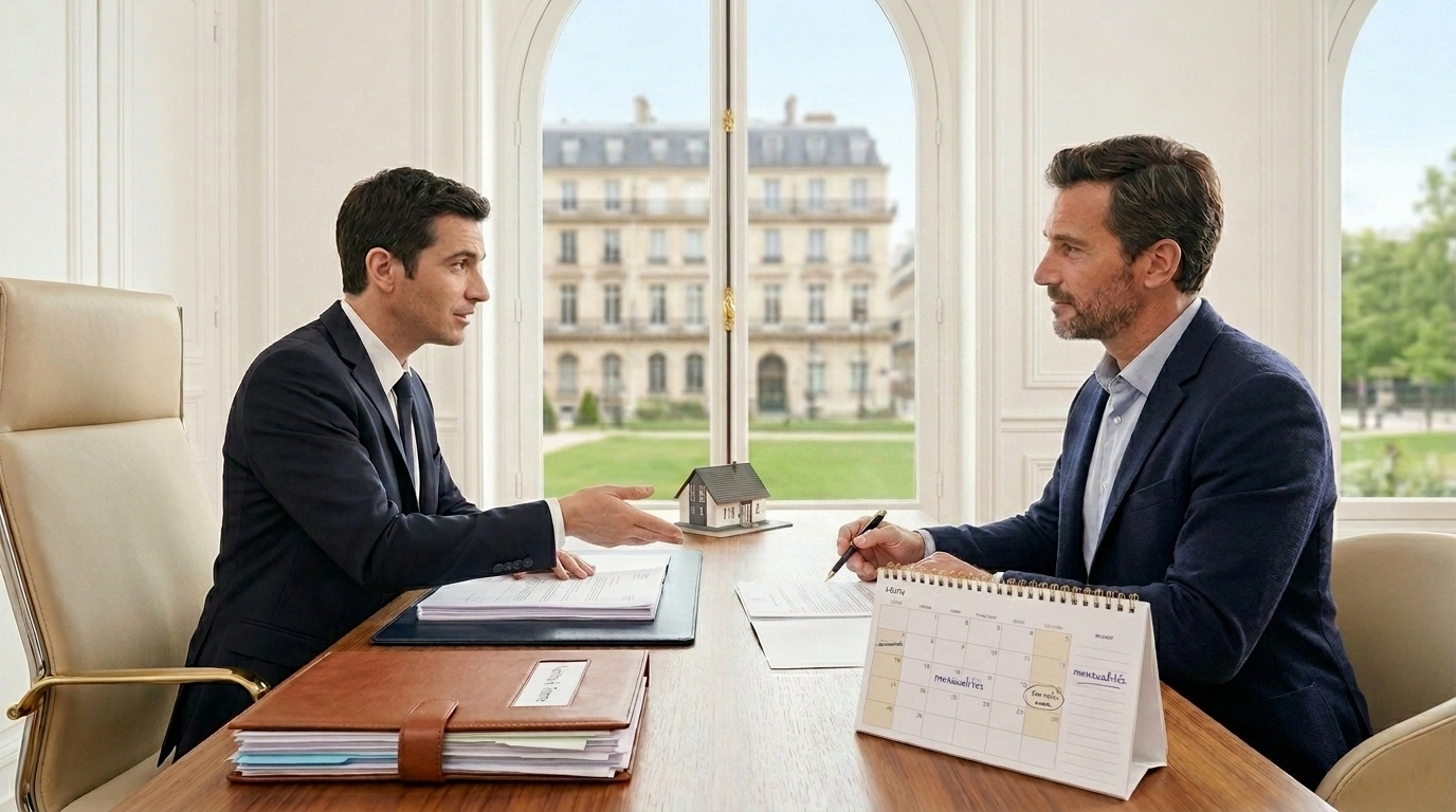 Succession vente à terme